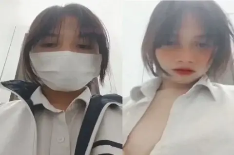 Clip sex nữ sinh sướng điên trong WC