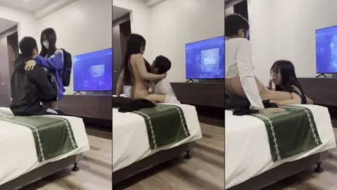 Đi học về em đã lao vào khách sạn với anh