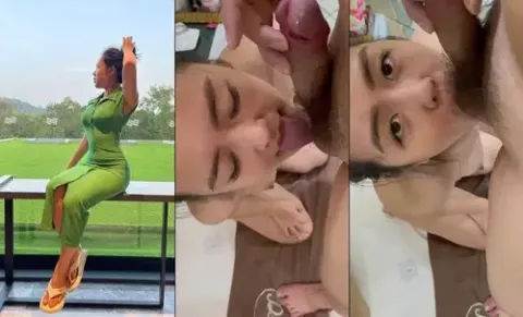 Em gái xinh nóng bỏng, thấy quay phim còn tạo dáng cute